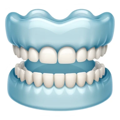 Teeth with aligner clips sticker
