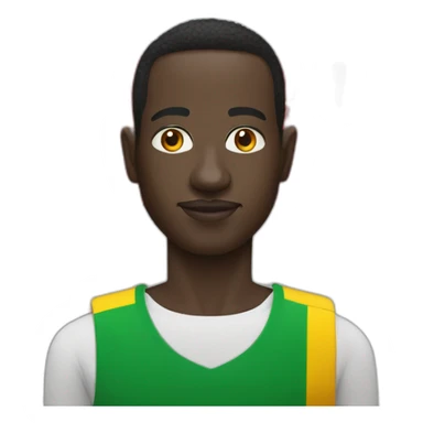 Ousmane sonko with flag sticker