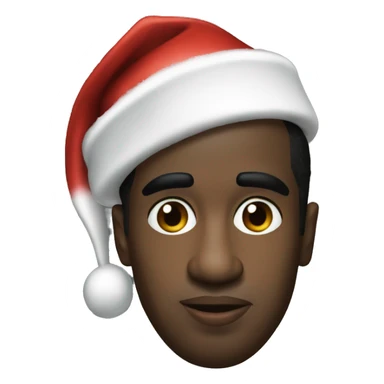 p diddy with xmas hat sticker