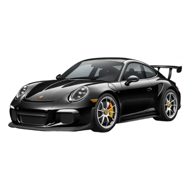 black porsche gt3 sticker