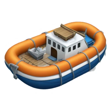 Raft Ship Boat sticker