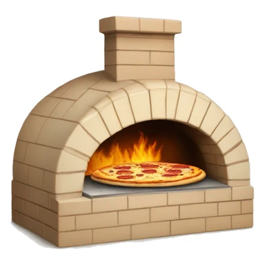 brick pizza oven beige  sticker