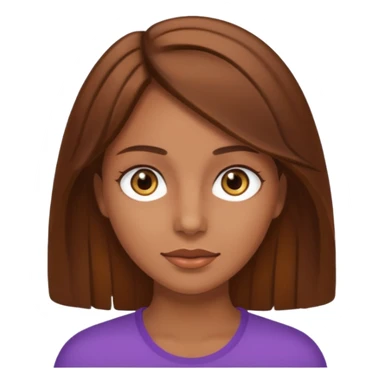 Tan skinned woman with brown hair hazel colored eyes. sticker