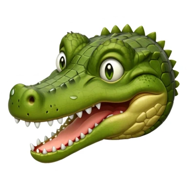 crocodile crying really hard sticker
