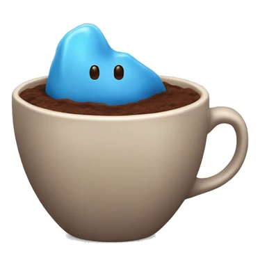 Blue cacao in a Cup sticker