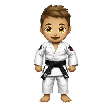 Shark-kid wearing a Jiu-Jitsu gi  sticker