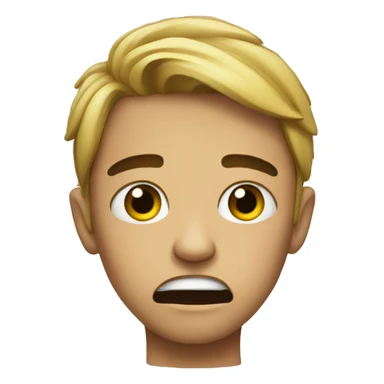 Crying but in a cool way sticker