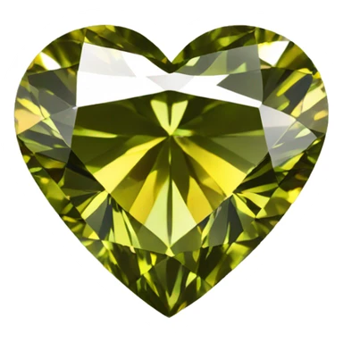 Heart shaped 56-carat mix color diamond sticker