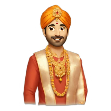 Wedding pandit ji sticker