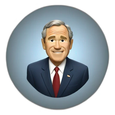 George Bush sticker