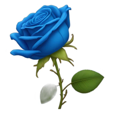 Rose bleu électrique sticker