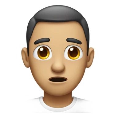 A scared rizzler  sticker