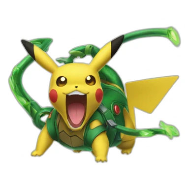 Pikachu+Rayquaza sticker