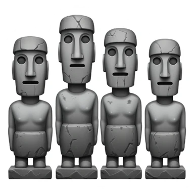 Moai Statues sticker