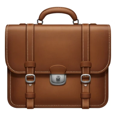 emoji de maletin marron de empleo sticker