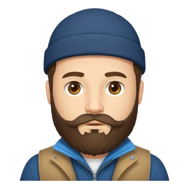 cübbe giyen takkeli sakallı bir insan emojisi sticker