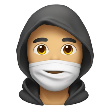 Hombre con capucha  sticker