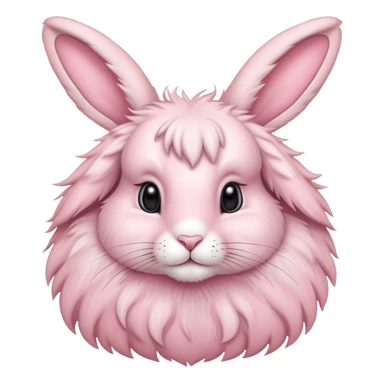 pastel pink hare  sticker
