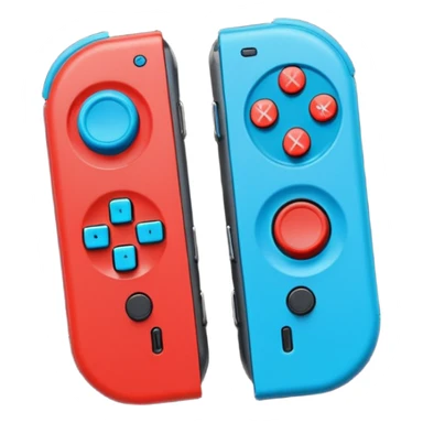 A pair of Nintendo Joy-Cons (Neon Red and Neon Blue) sticker