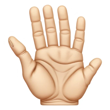 Fingers in skin sticker