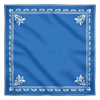 bandana,blue sticker