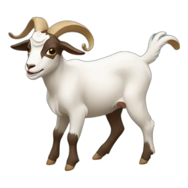 Twirling Goat sticker