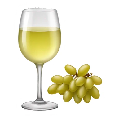 glass of white wine sticker