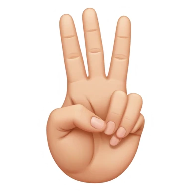 Peace-Zeichen mit Daumen unten sichtbar sticker