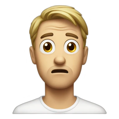 White guy scared of olives sticker