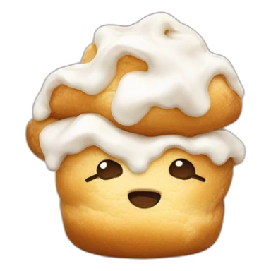 Cream puff sob sticker