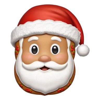 santa gingerbread sticker