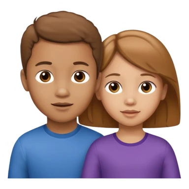 YOUNG CHILDREN: FIVE-YEAR-OLD BIRACIAL BOY WITH LIGHT BROWN HAIR AND LIGHT SKIN, THREE-YEAR-OLD BIRACIAL GIRL WITH LIGHT BROWN HAIR AND LIGHT SKIN sticker