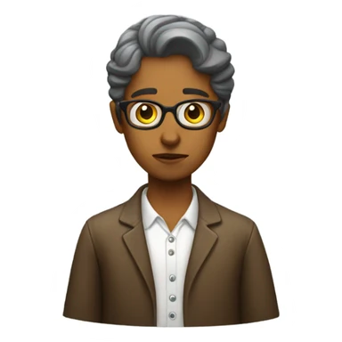 Sad librarian sticker