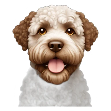lagotto romagnolo all brown face, no white sticker