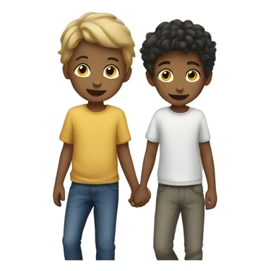 child and boys in harmony sticker