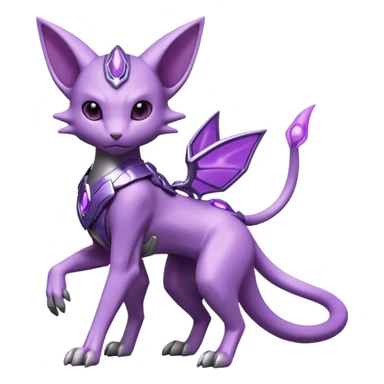Miraidon-Genesect-Espeon-Mewtwo-Fakémon-hybrid-creature (full body)  sticker