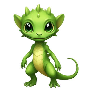 Chibi, Anthro-Sona-Lizard-Alien-Fakémon, Full Body sticker
