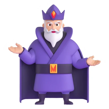evil villain with dark powers sticker