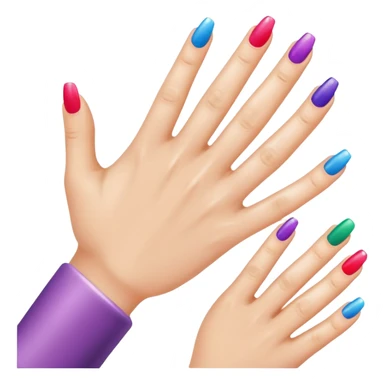 Create emojis of nails painting sticker
