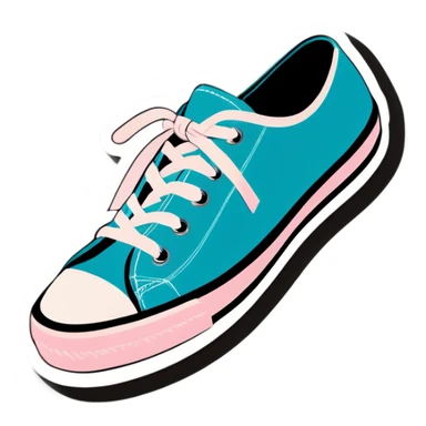Cute aesthetic shoes sticker