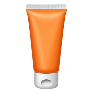 Orange tube type lotion sticker