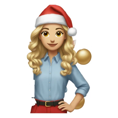 Preppy Christmas sticker