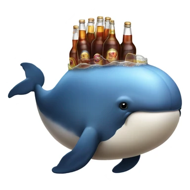 Fat whale with grant tipple as th whale sticker