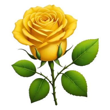 Yellow rose emoji sticker