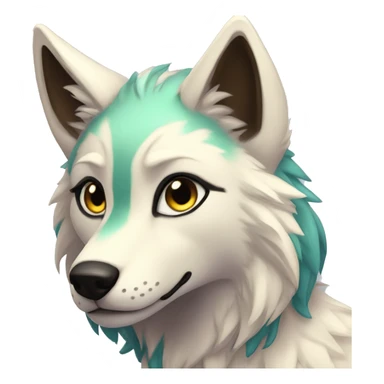 Anthro Colorful Shiny Falvie-Popparotzi-Wolf sticker