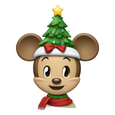 Mickey mouse christmas sticker