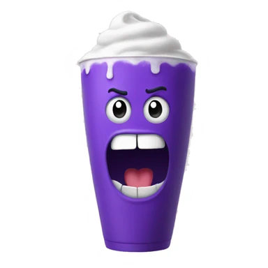a grimace shake sticker