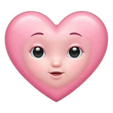 Baby pink heart sticker