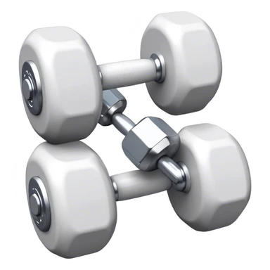 white dumbbells  sticker