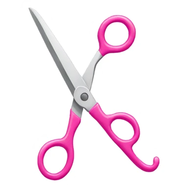 pink scissors  sticker
